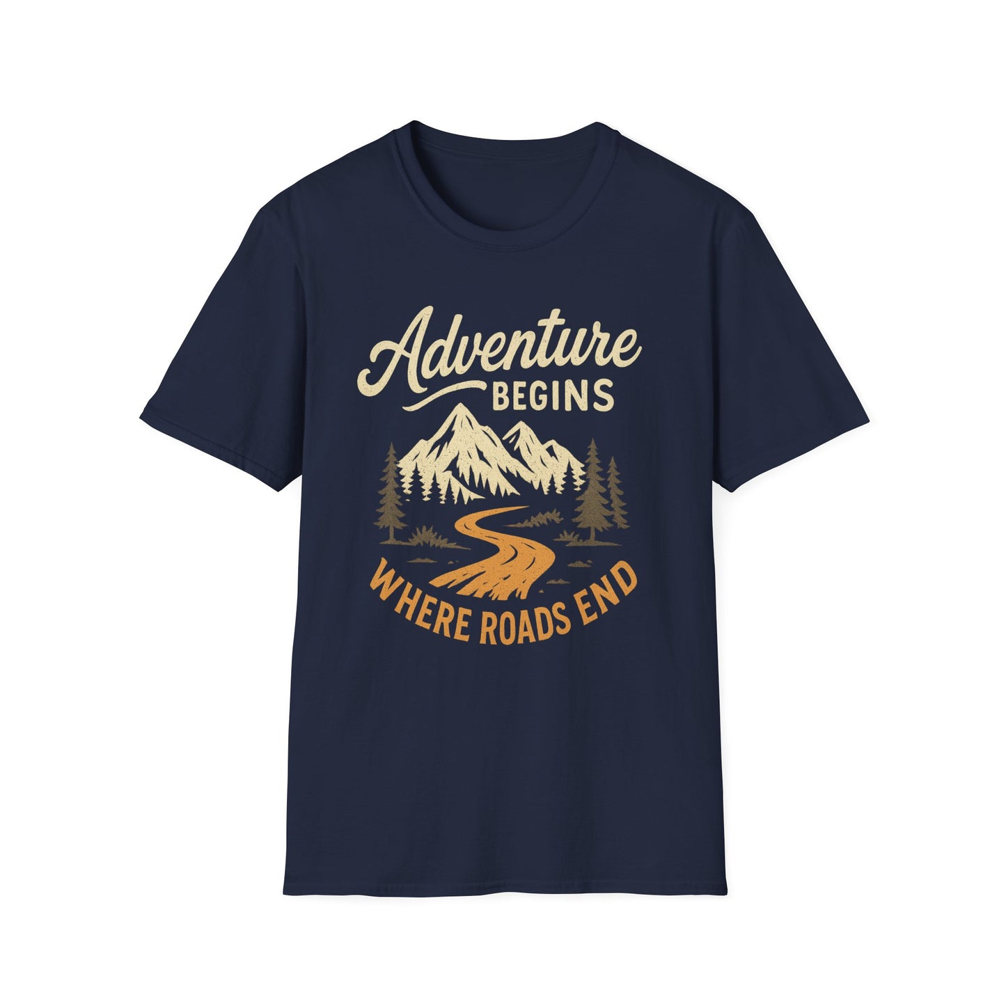 Adventure Begins Where Roads End T-Shirt