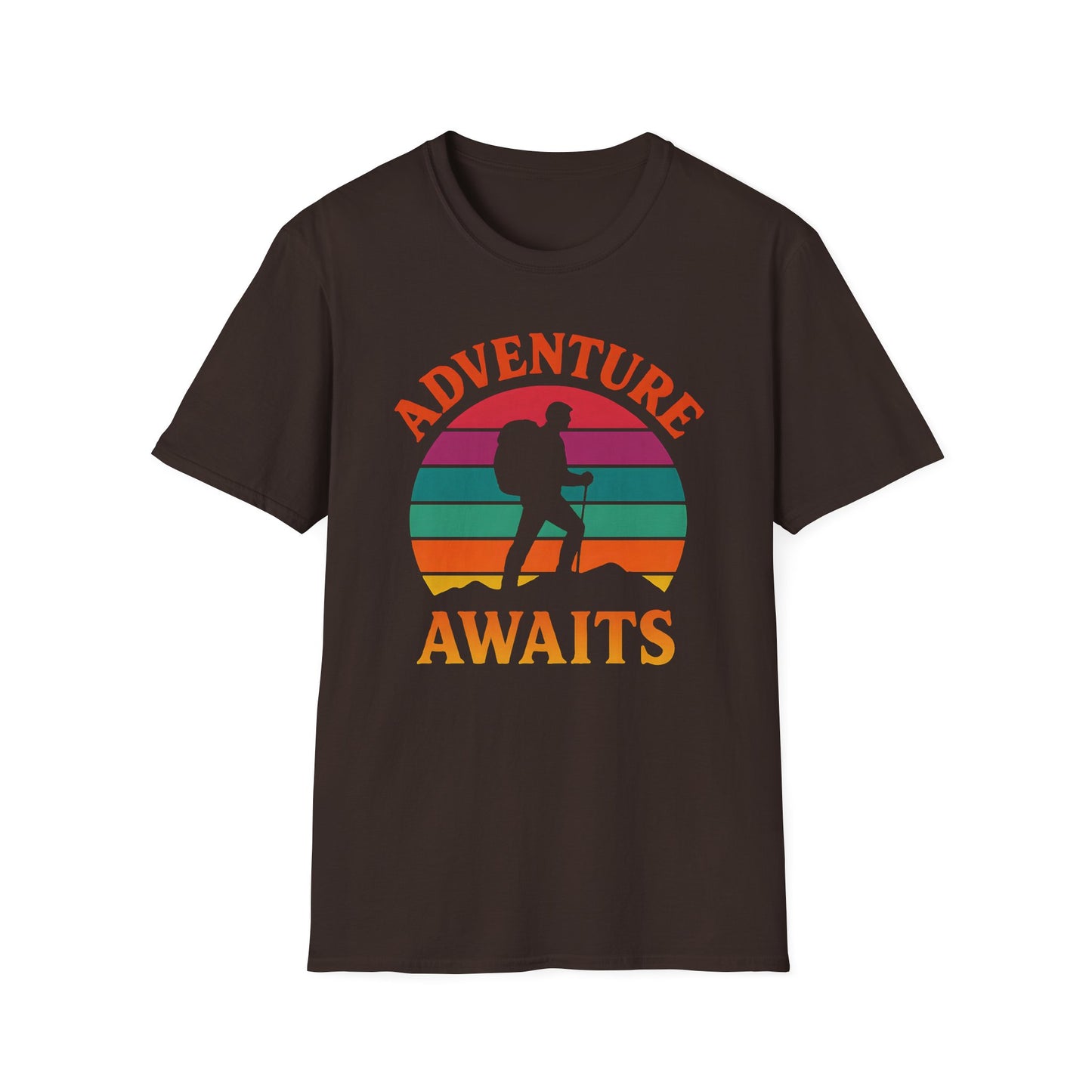 Adventure Awaits Sunset T-Shirt