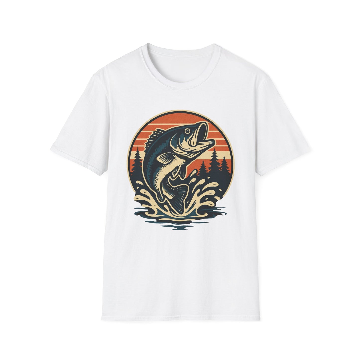 Retro Leaping Bass T-Shirt