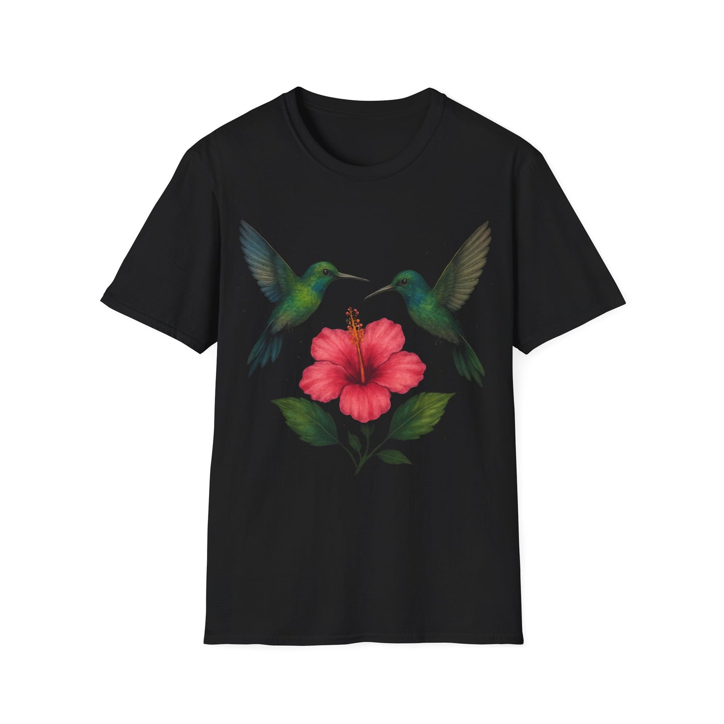 Hummingbirds With Hibiscus T-Shirt