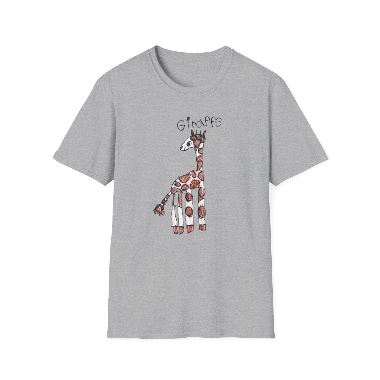 Child's Drawing Giraffe T-Shirt