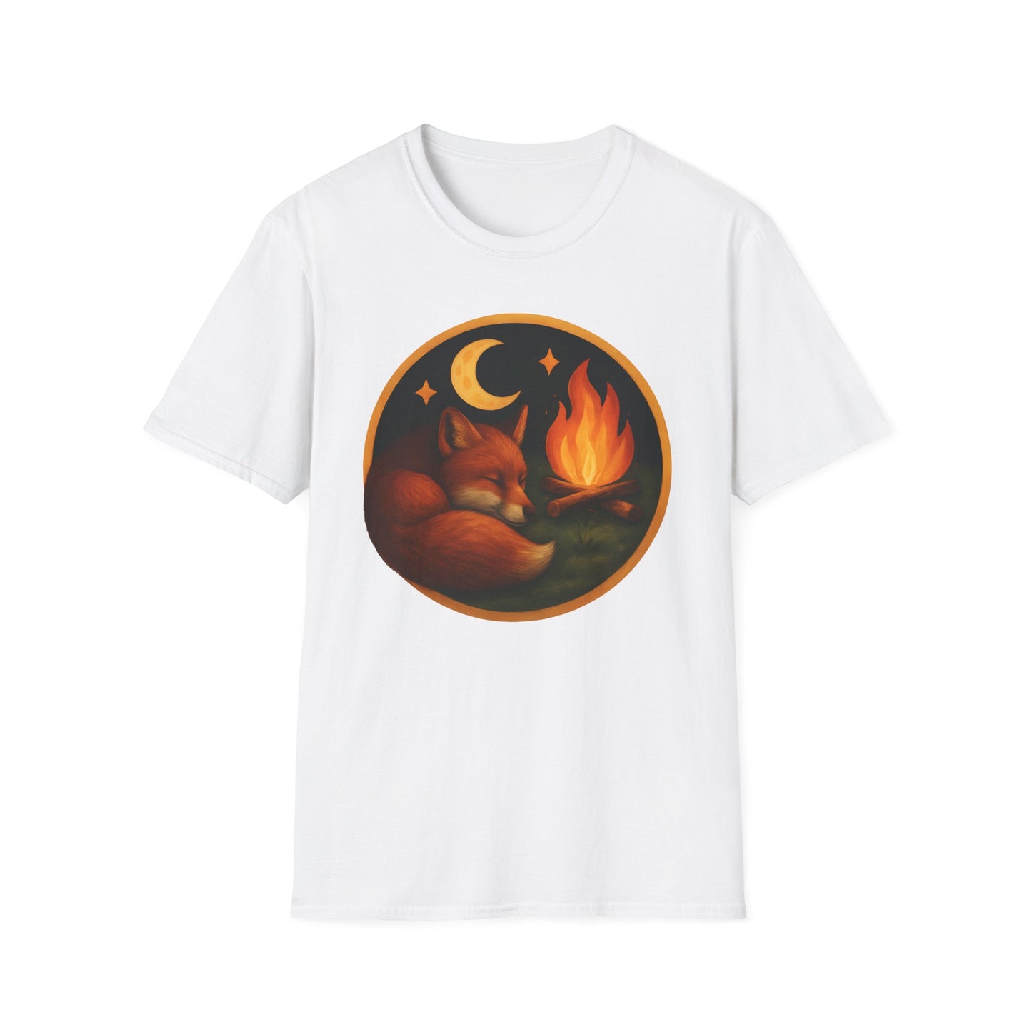 Cozy Fox By Campfire T-Shirt