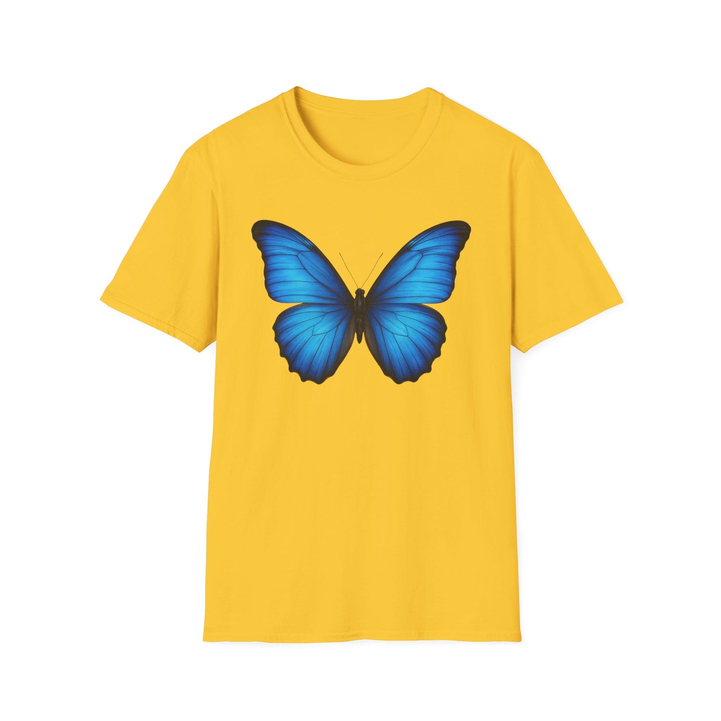 Vibrant Blue Butterfly T-Shirt