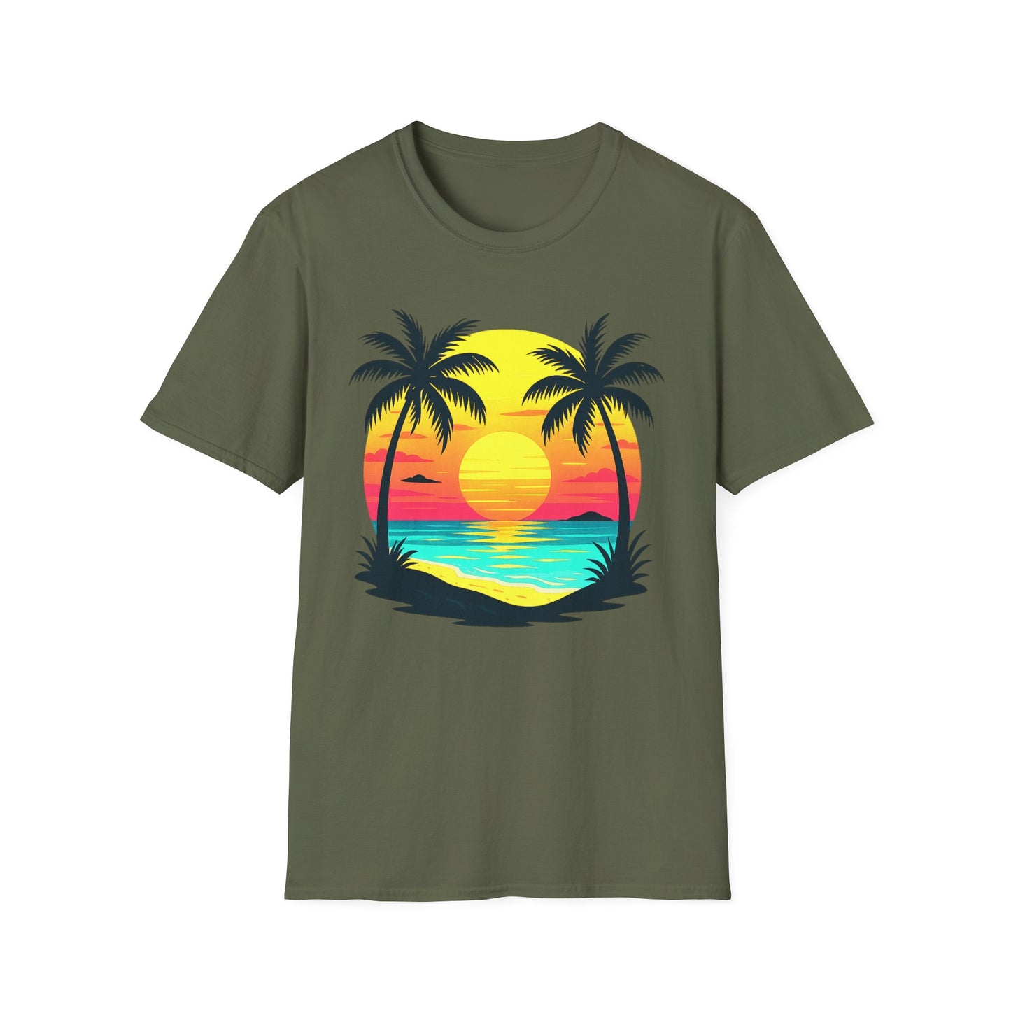 Tropical Beach Sunset T-Shirt