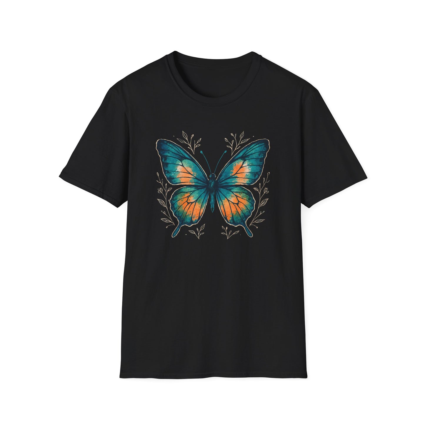 Butterfly Floral Art T-Shirt