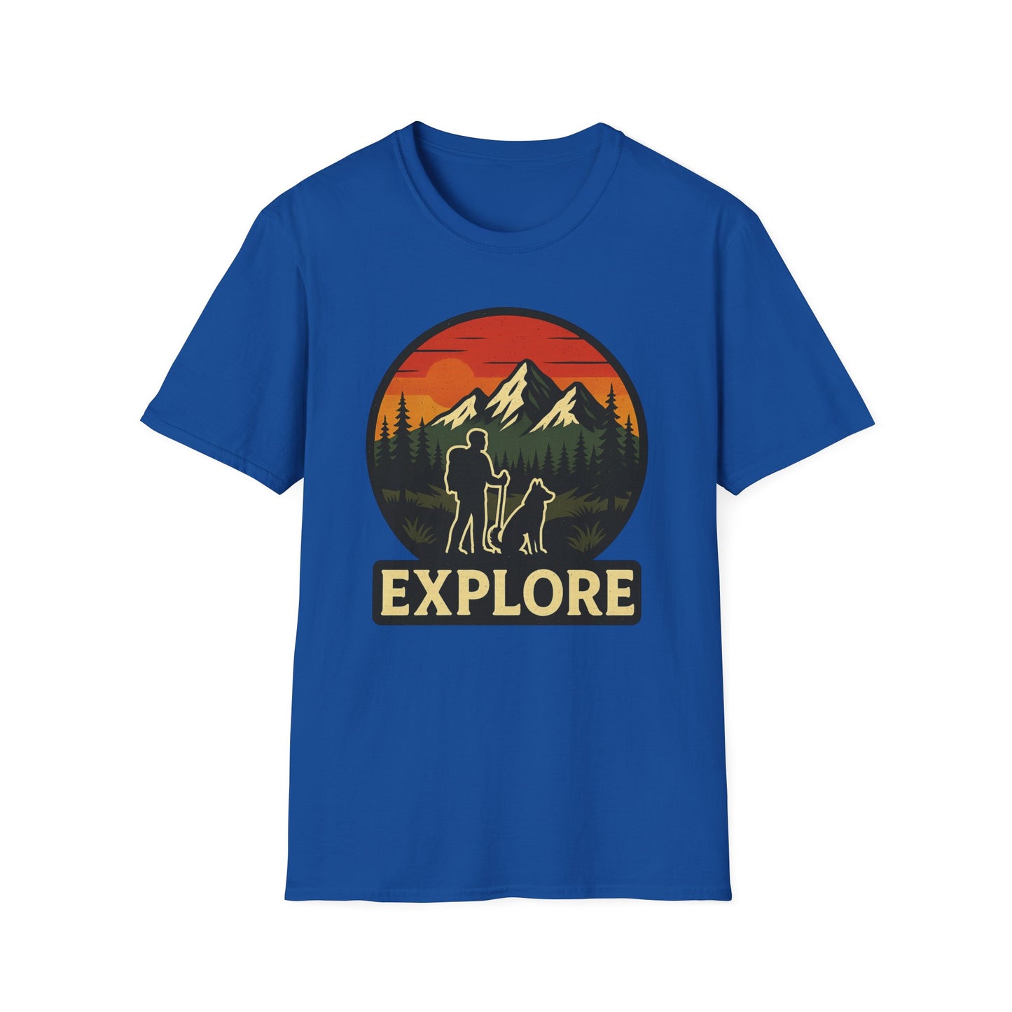 Hiker With Dog Explore T-Shirt