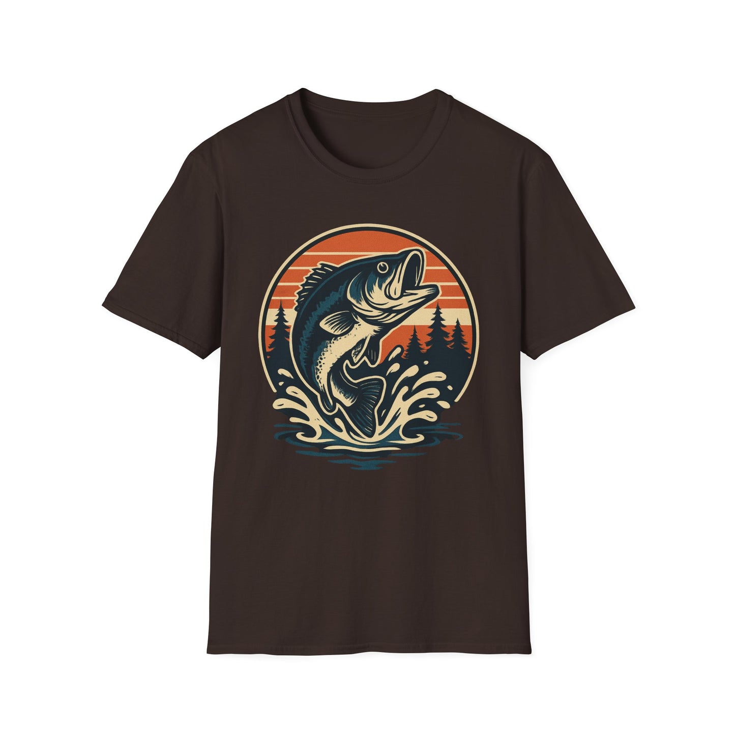 Retro Leaping Bass T-Shirt