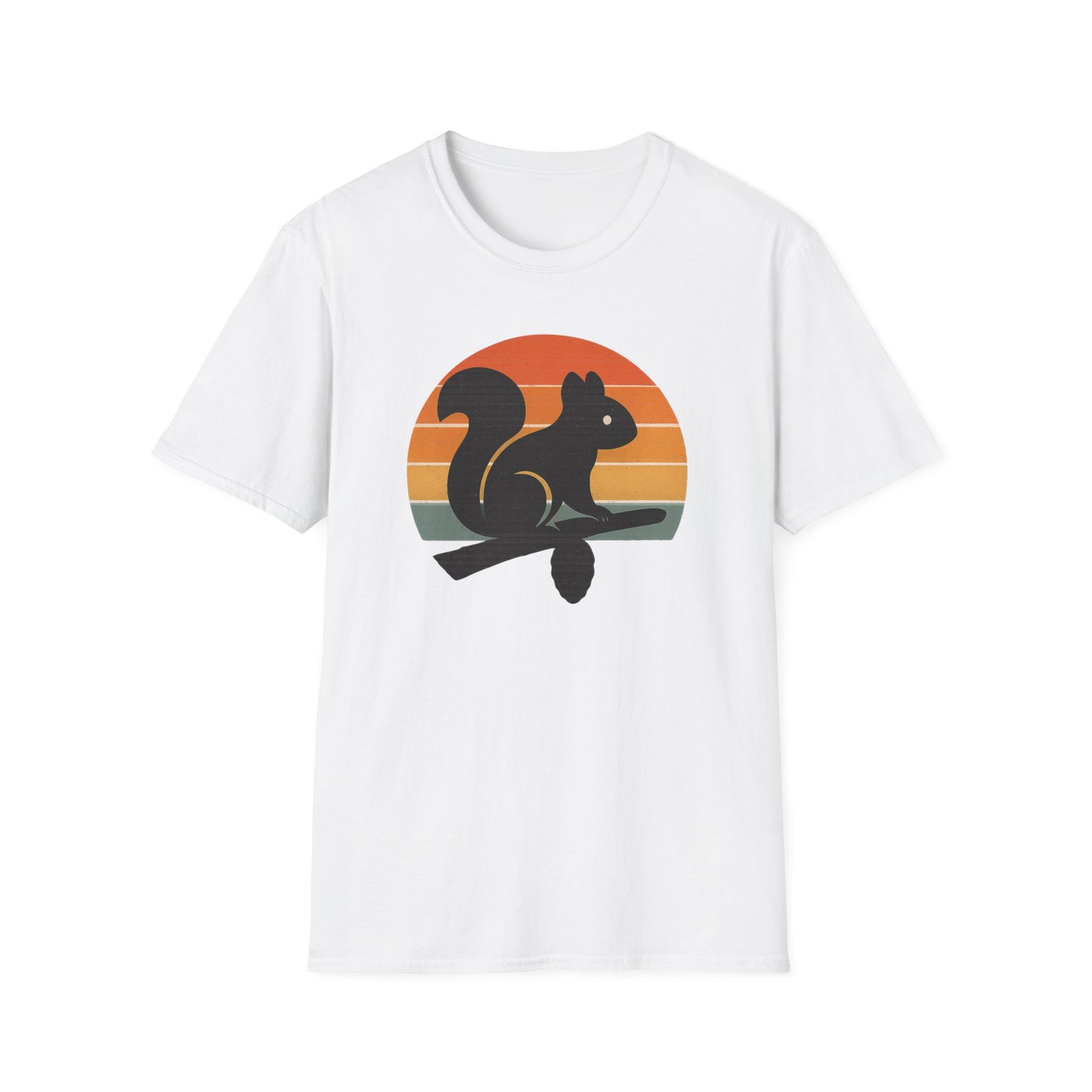 Retro Squirrel Silhouette T-Shirt