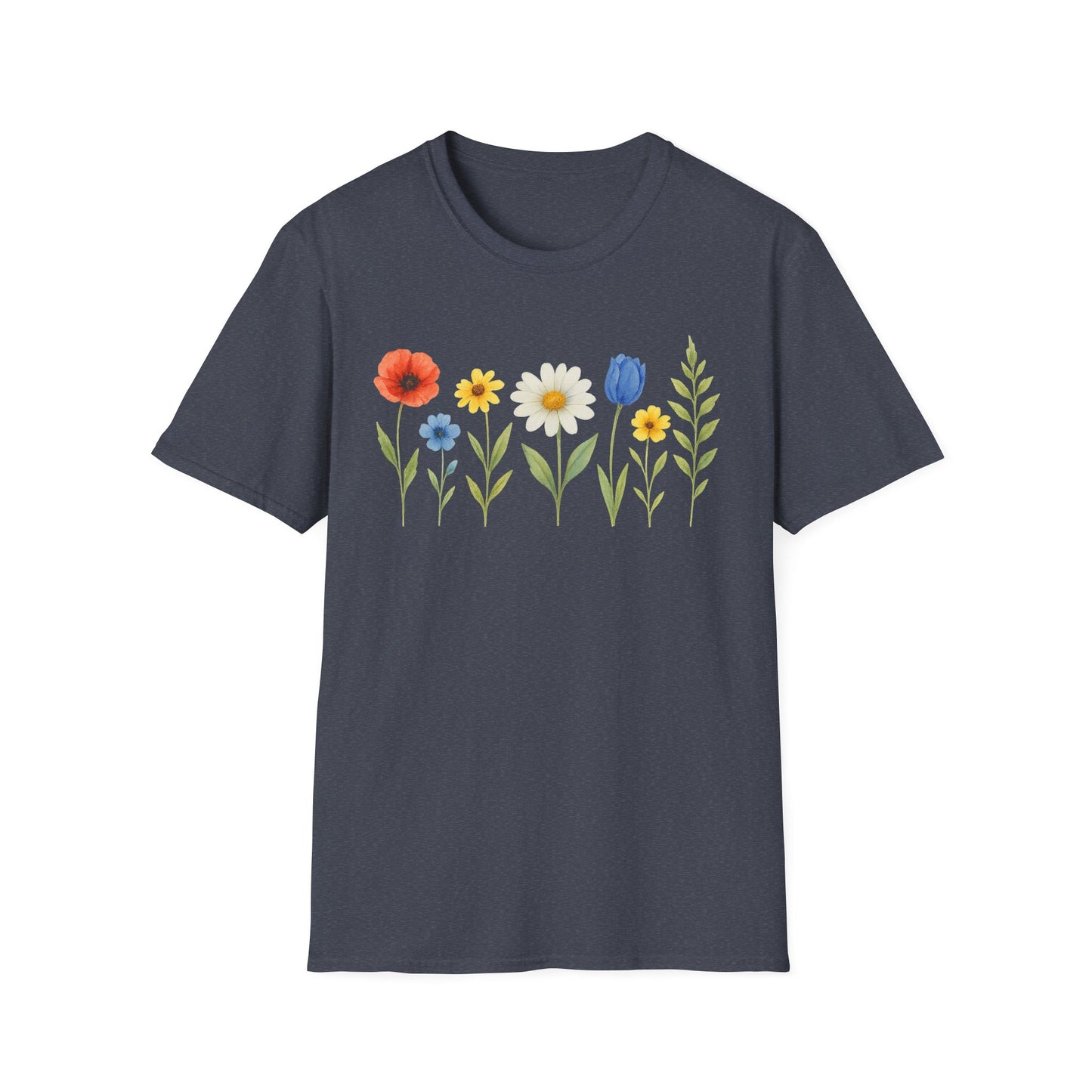 Wildflowers In Row T-Shirt
