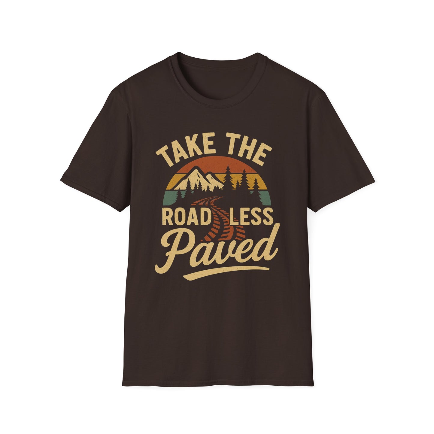Take The Road Less Paved Retro T-Shirt