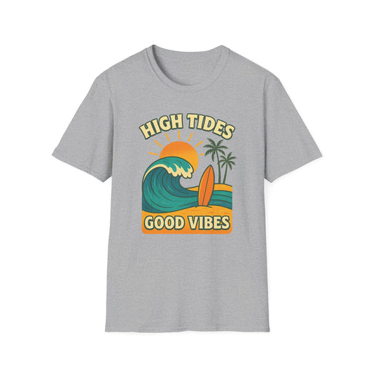 High Tides Good Vibes Surf T-Shirt