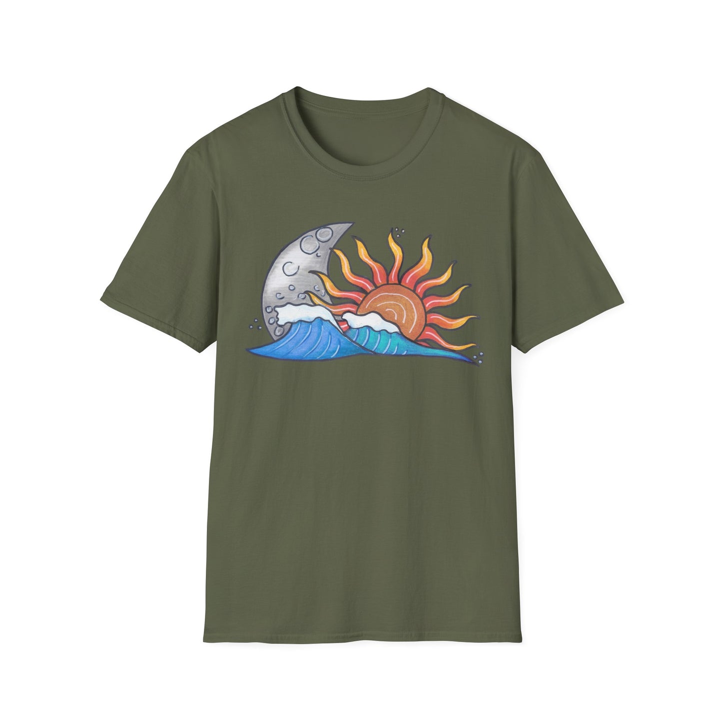 Sun Moon Tidal T-Shirt