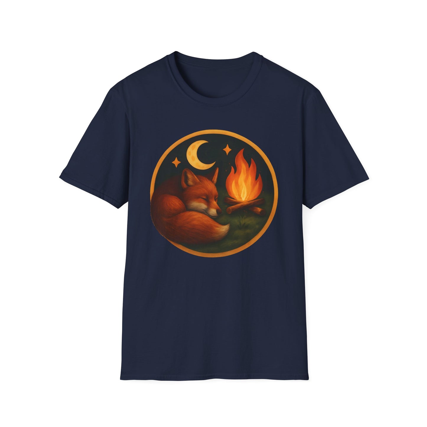 Cozy Fox By Campfire T-Shirt
