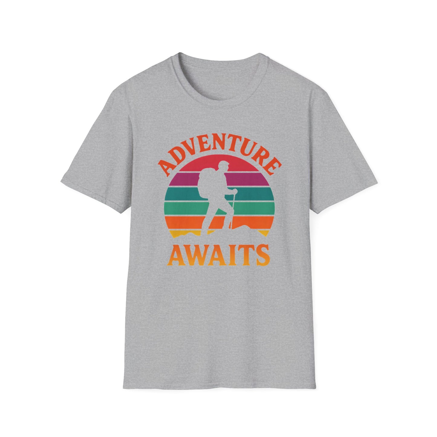 Adventure Awaits Sunset T-Shirt