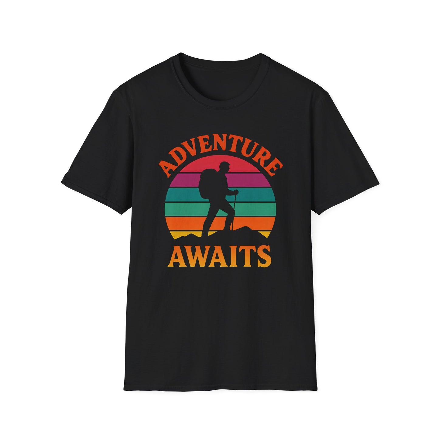 Adventure Awaits Sunset T-Shirt
