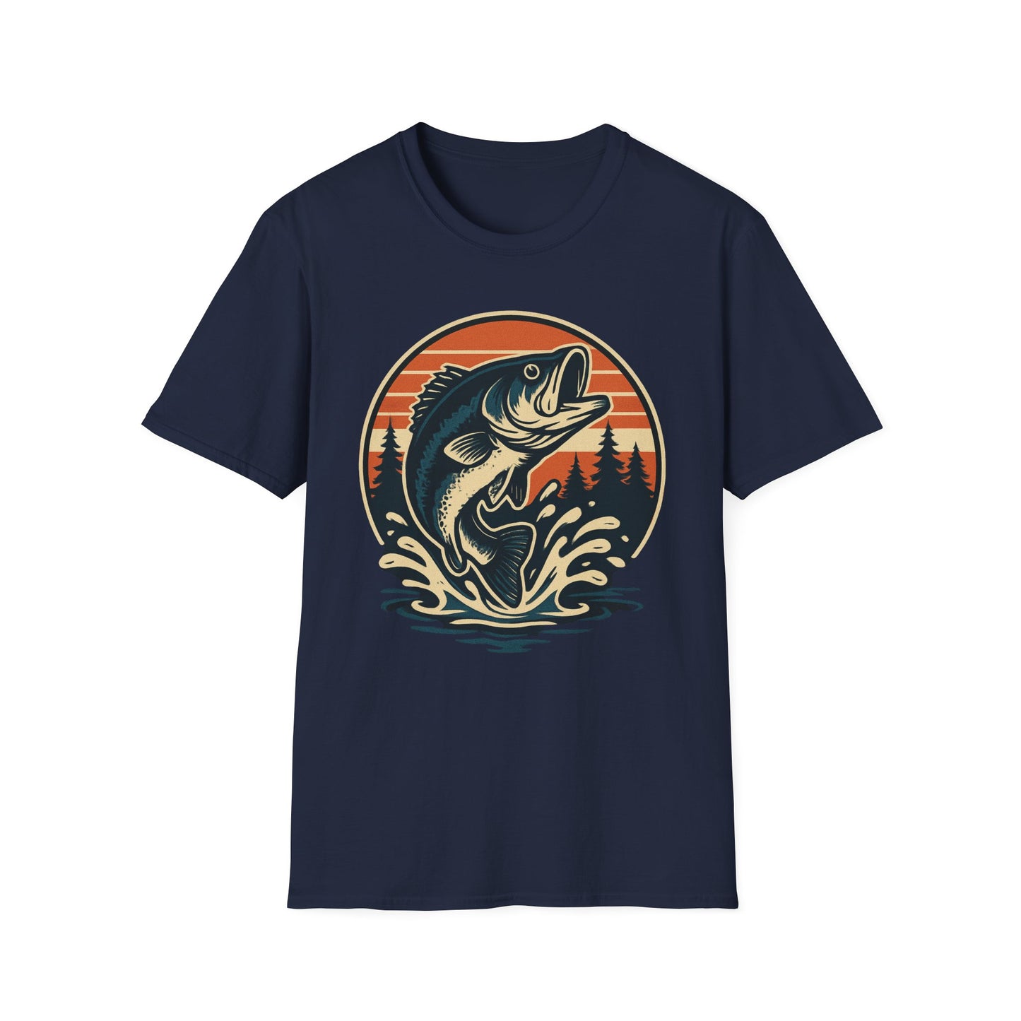 Retro Leaping Bass T-Shirt