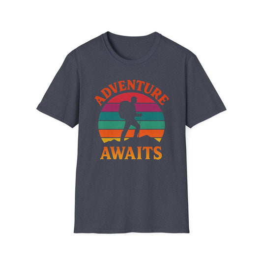 Adventure Awaits Sunset T-Shirt