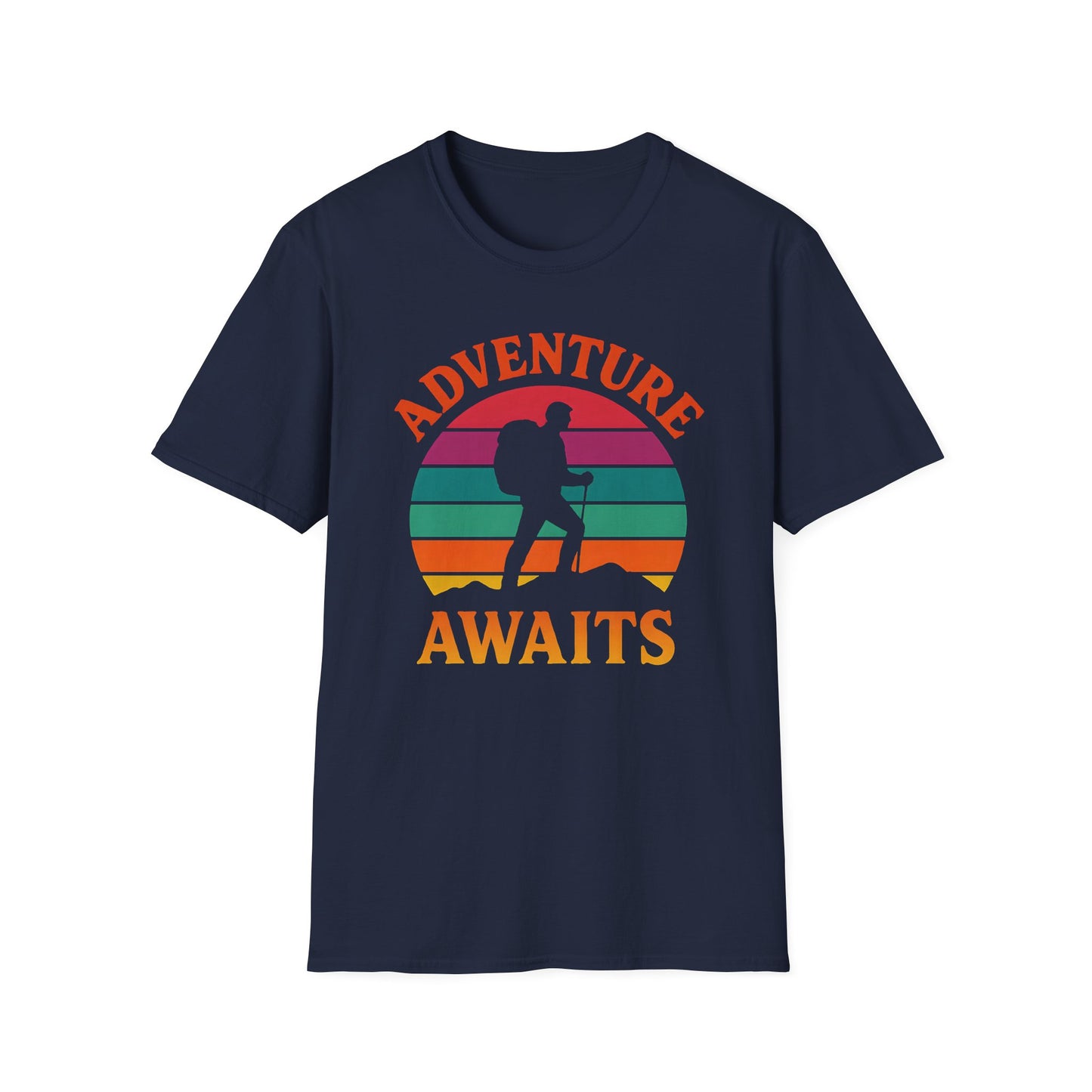 Adventure Awaits Sunset T-Shirt