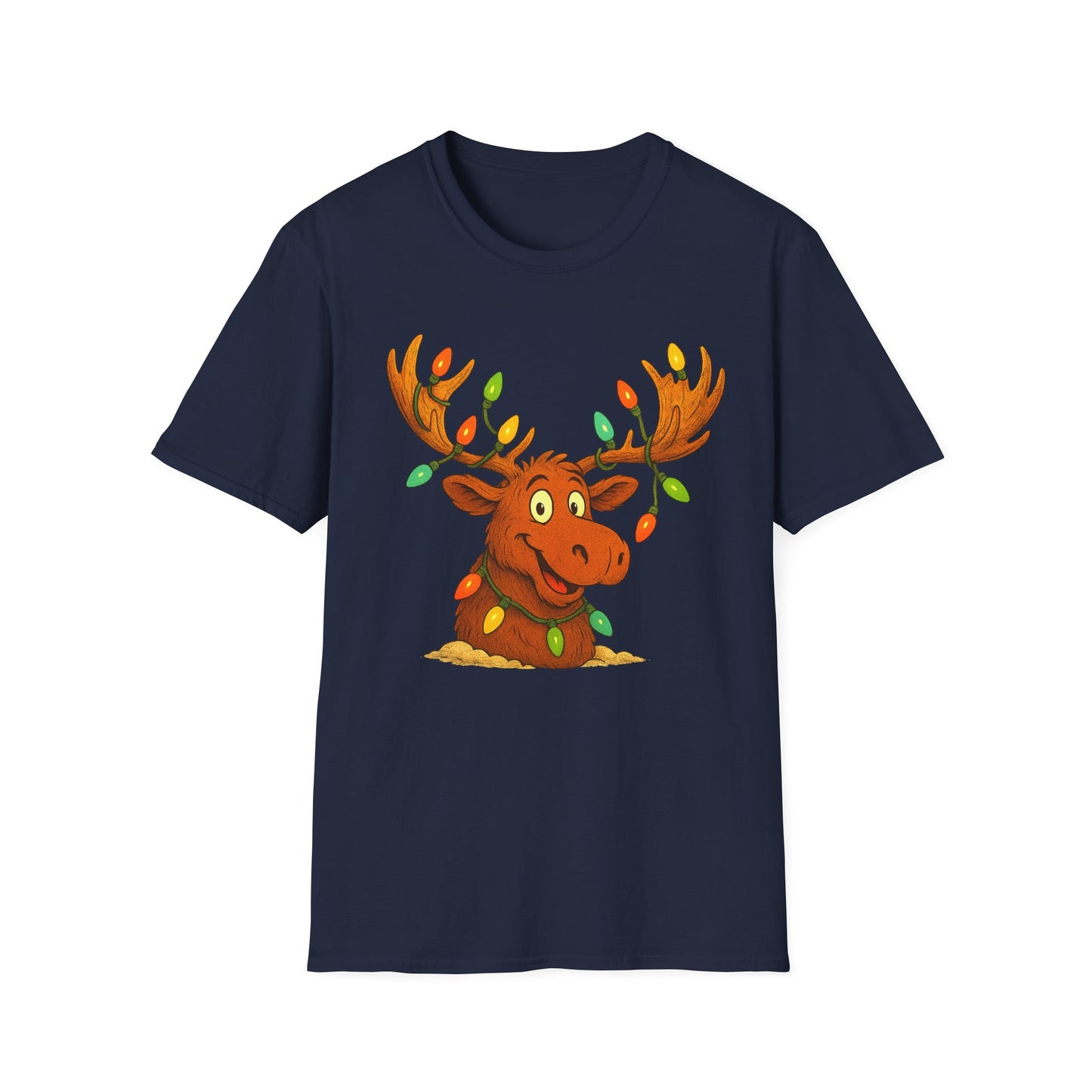 Moose With Christmas Lights T-Shirt