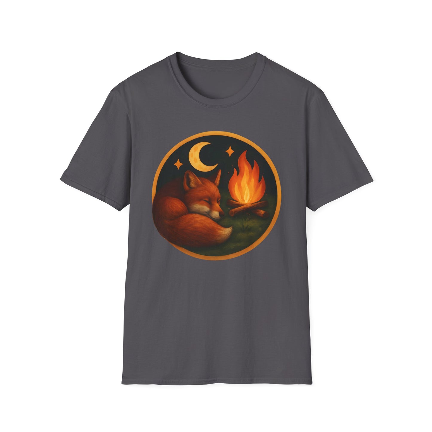 Cozy Fox By Campfire T-Shirt
