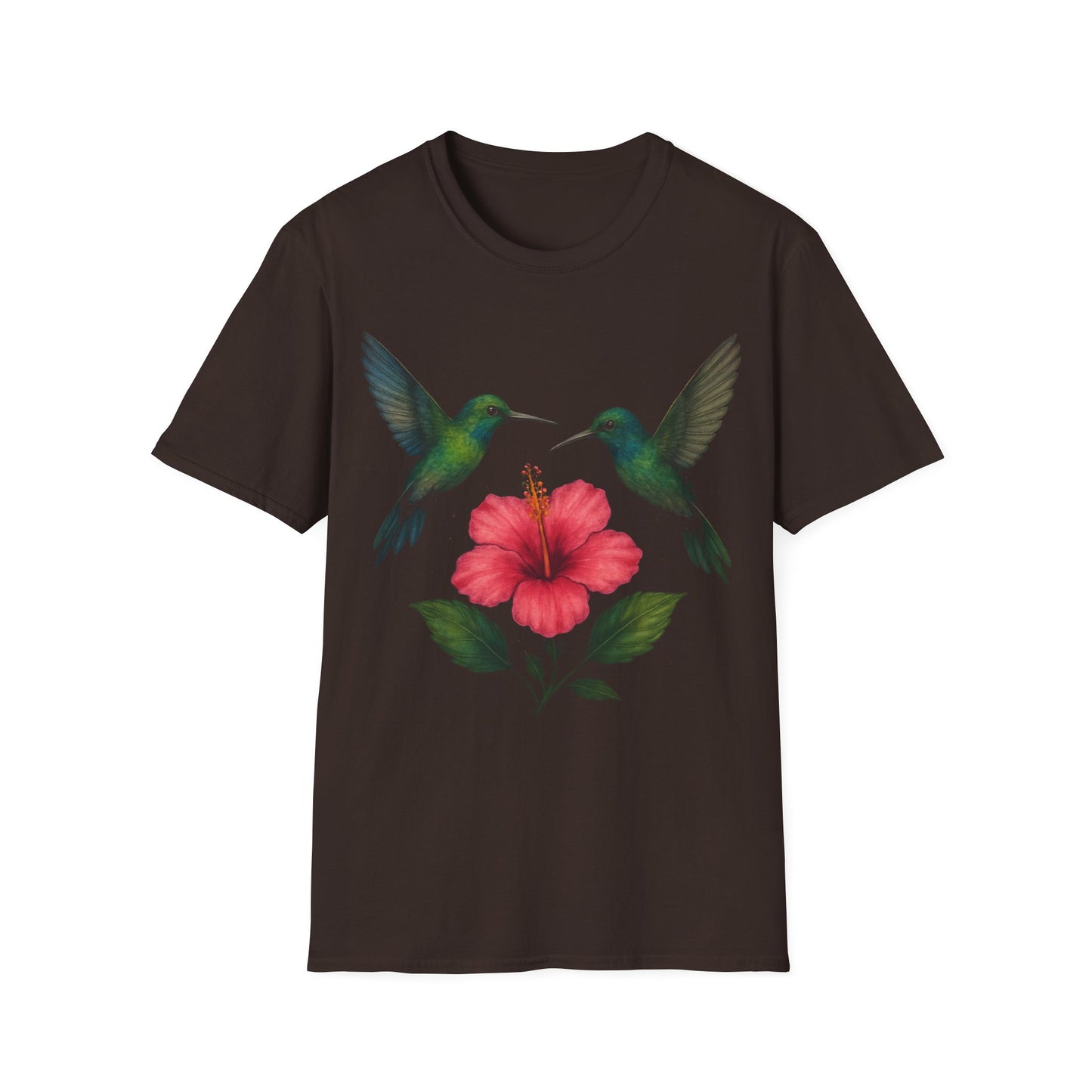 Hummingbirds With Hibiscus T-Shirt