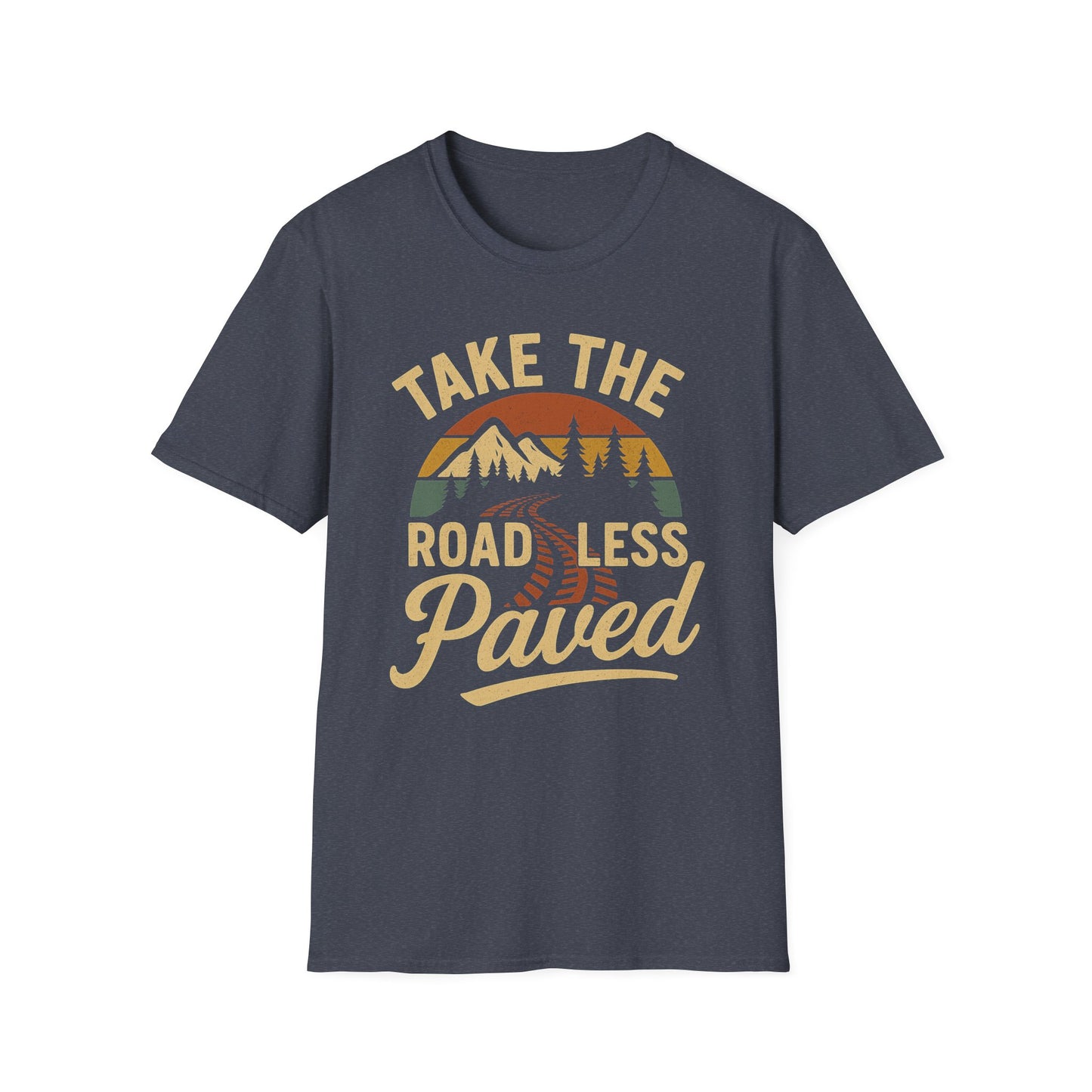 Take The Road Less Paved Retro T-Shirt