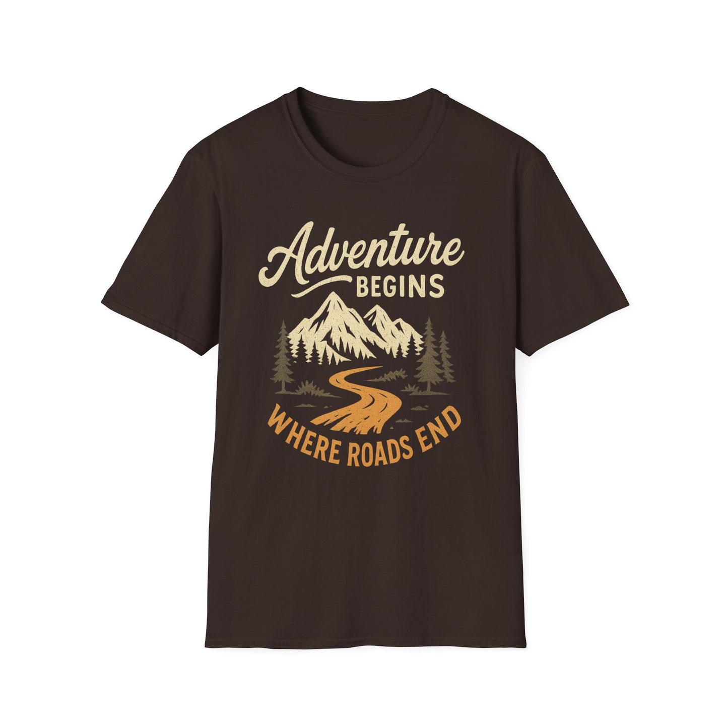 Adventure Begins Where Roads End T-Shirt