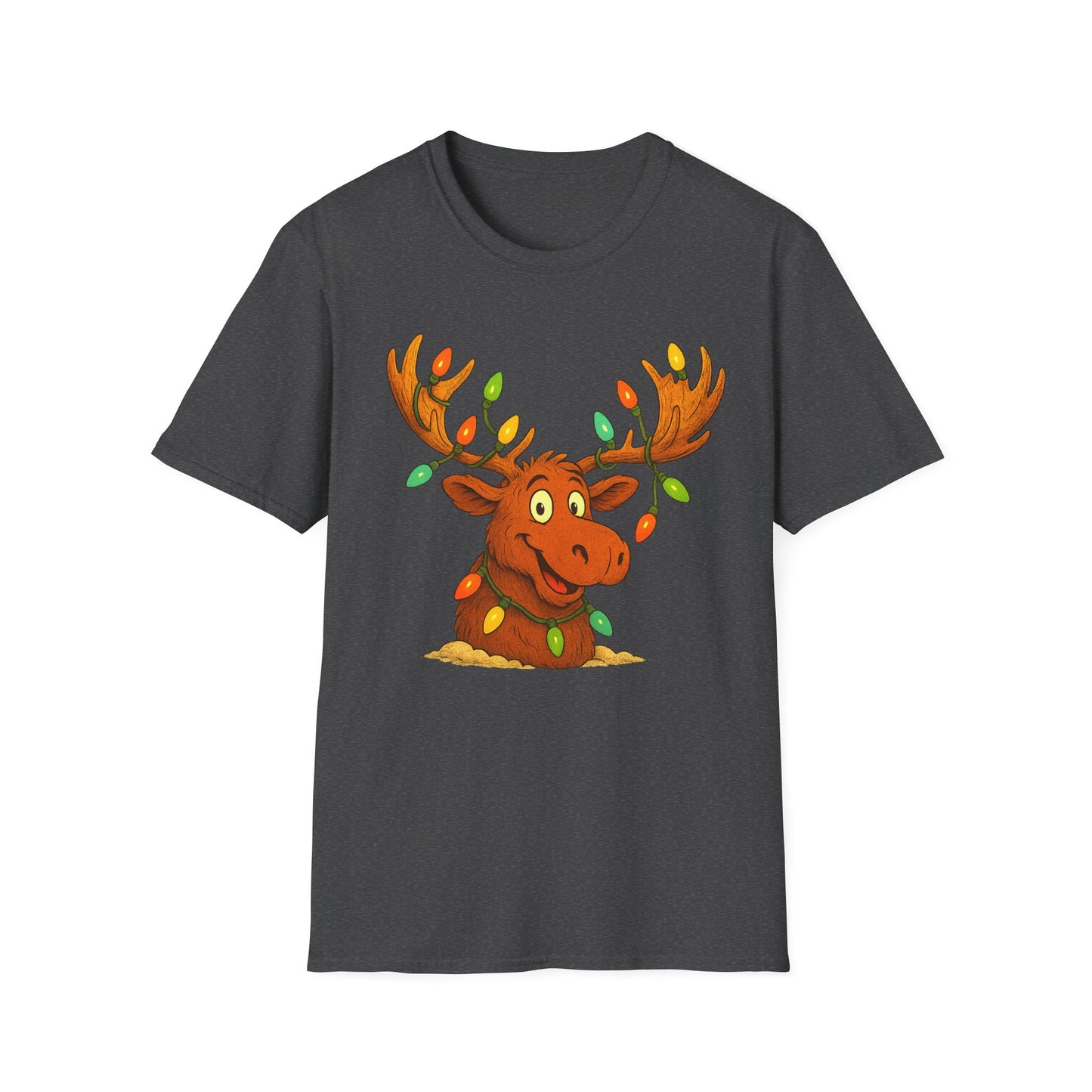 Moose With Christmas Lights T-Shirt