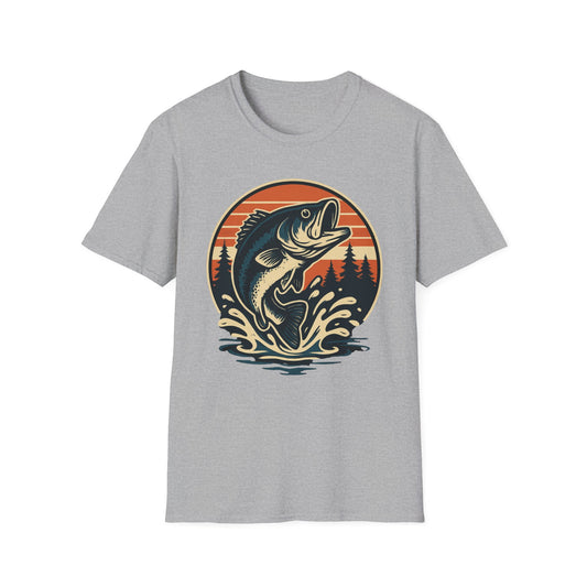 Retro Leaping Bass T-Shirt