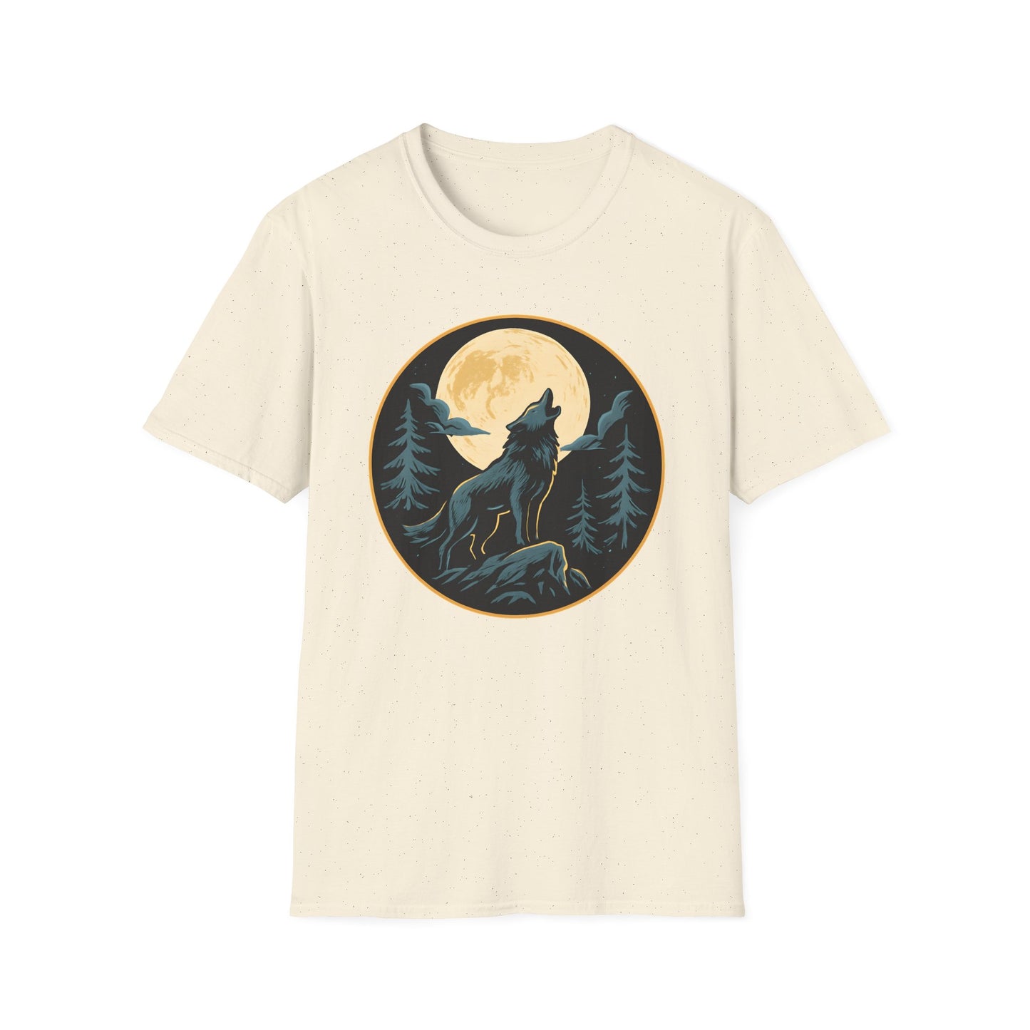 Wolf Howling At Moon T-Shirt