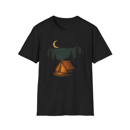 Camping Tent Night Sky T-Shirt