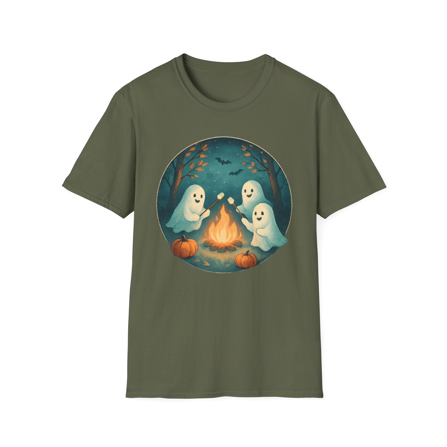 Cozy Ghosts By Campfire T-Shirt