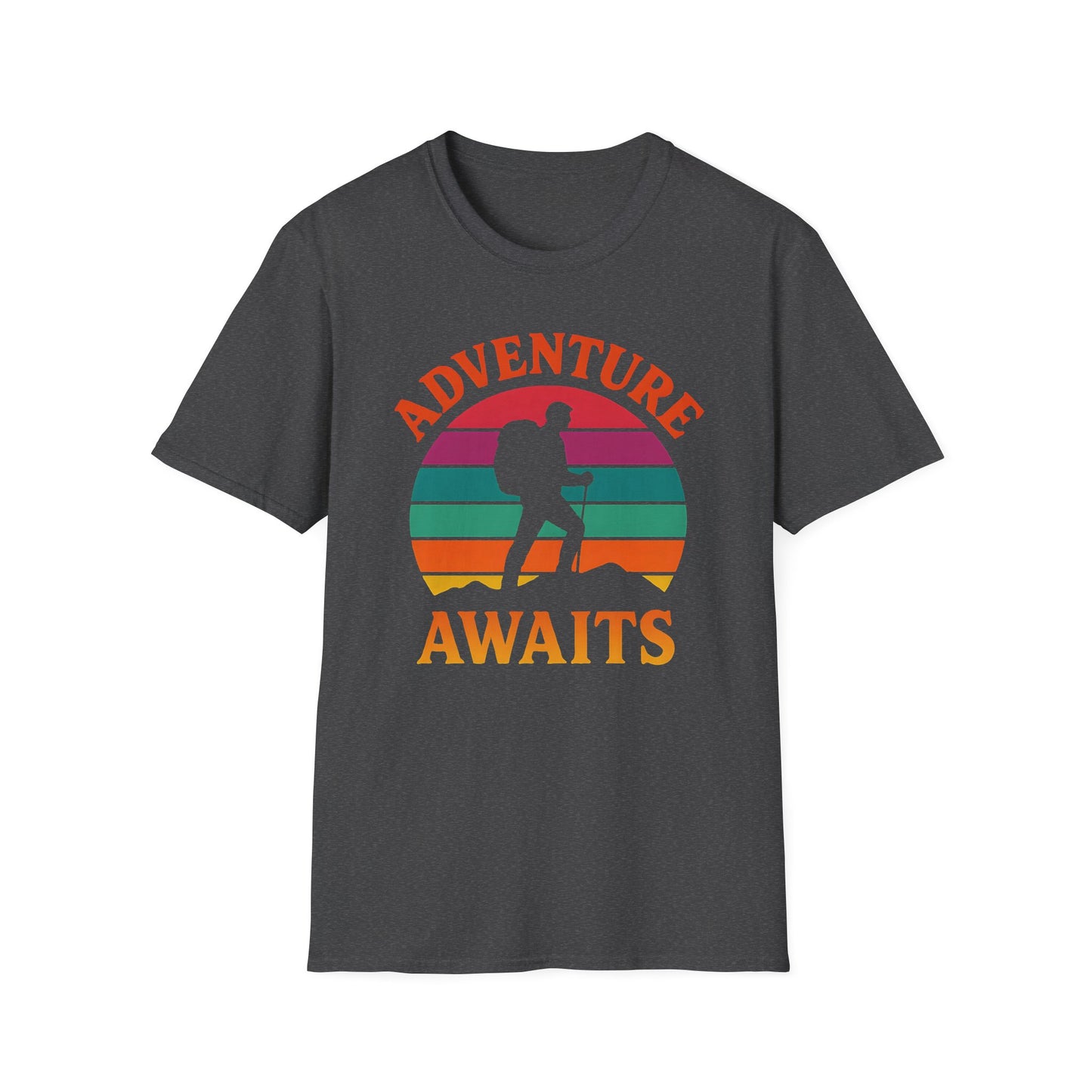 Adventure Awaits Sunset T-Shirt