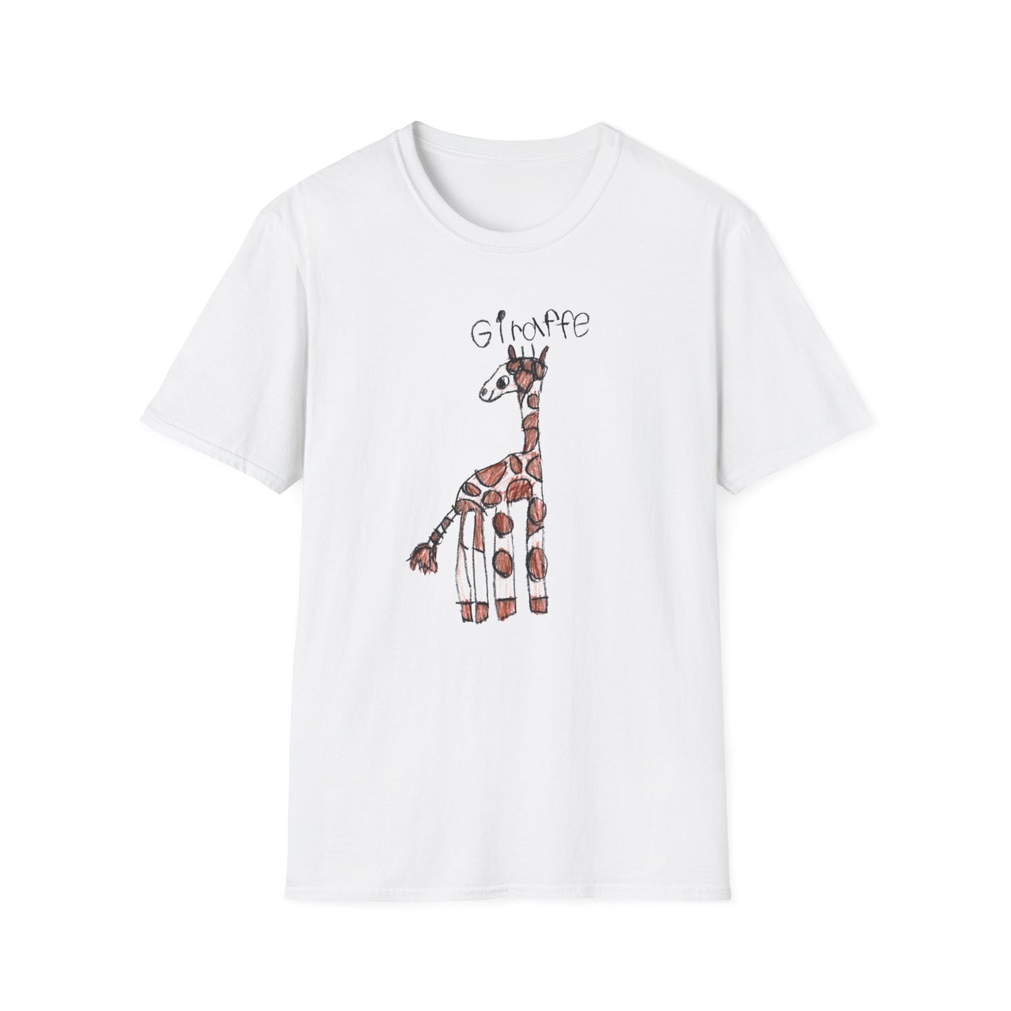 Child's Drawing Giraffe T-Shirt