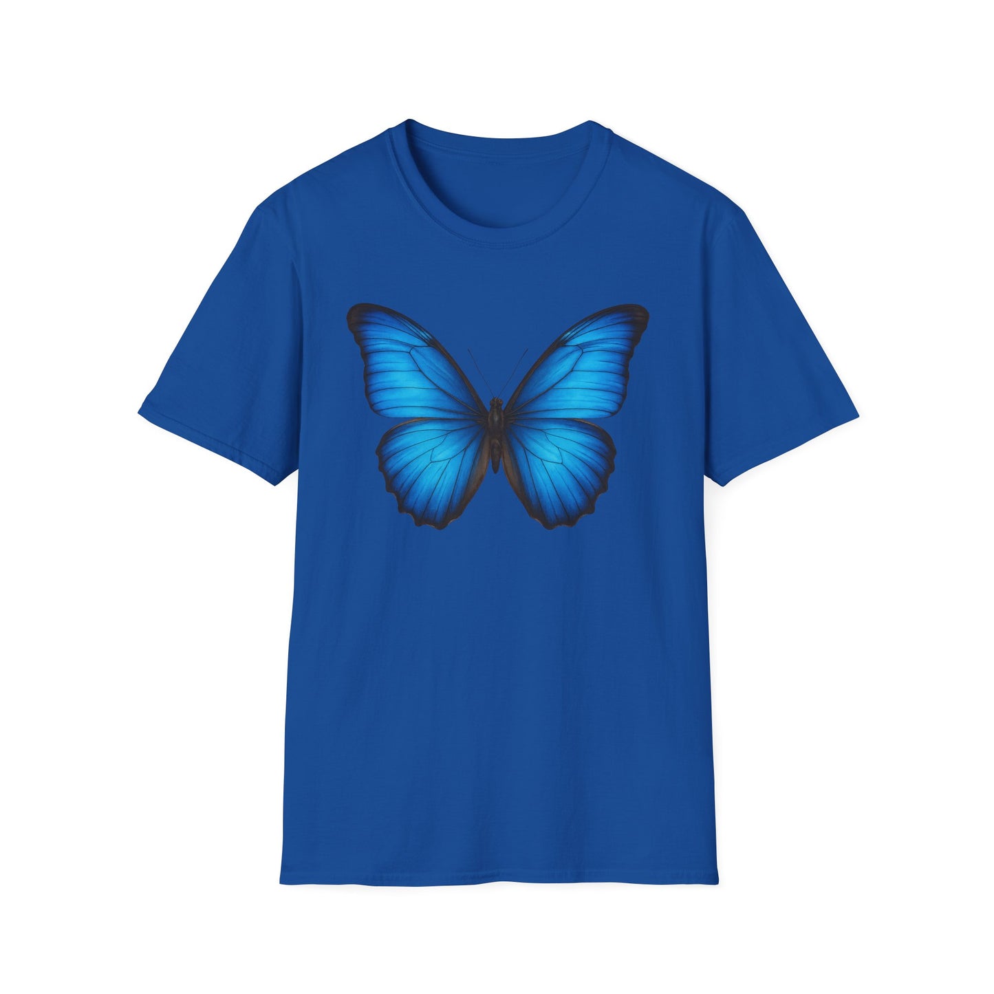Vibrant Blue Butterfly T-Shirt