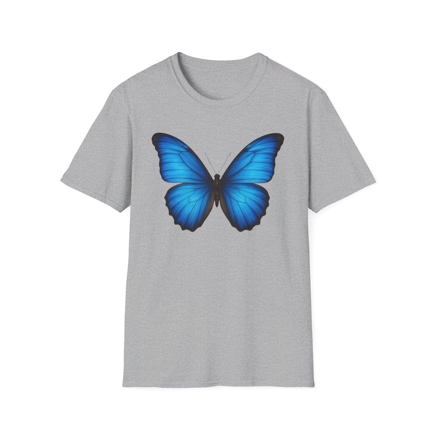 Vibrant Blue Butterfly T-Shirt
