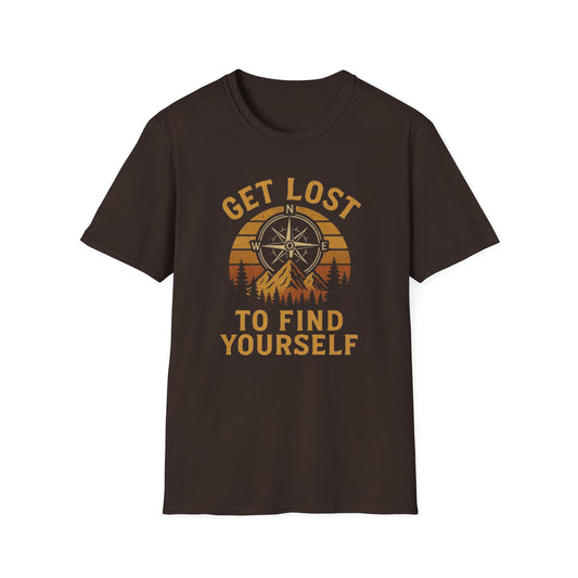 Get Lost To Find Yourself Compass T-Shirt