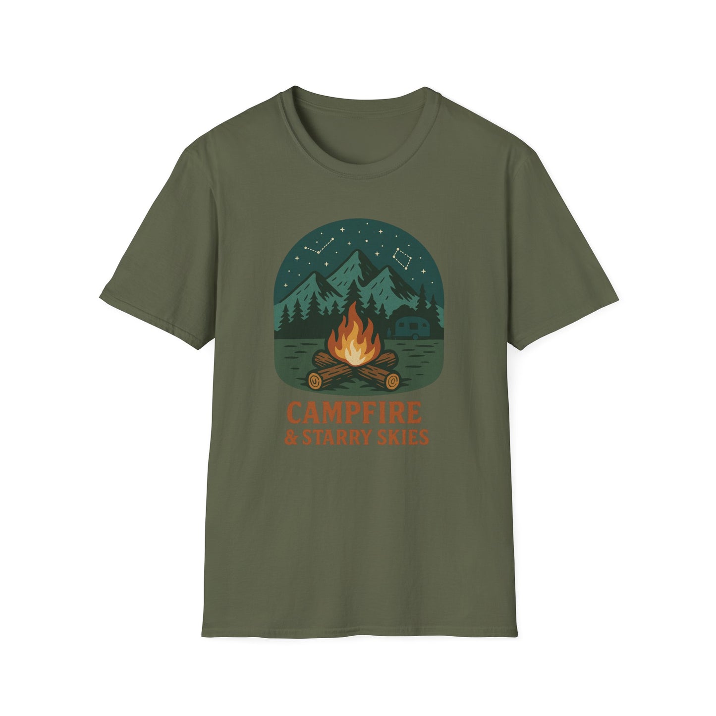 Campfire & Starry Skies T-Shirt
