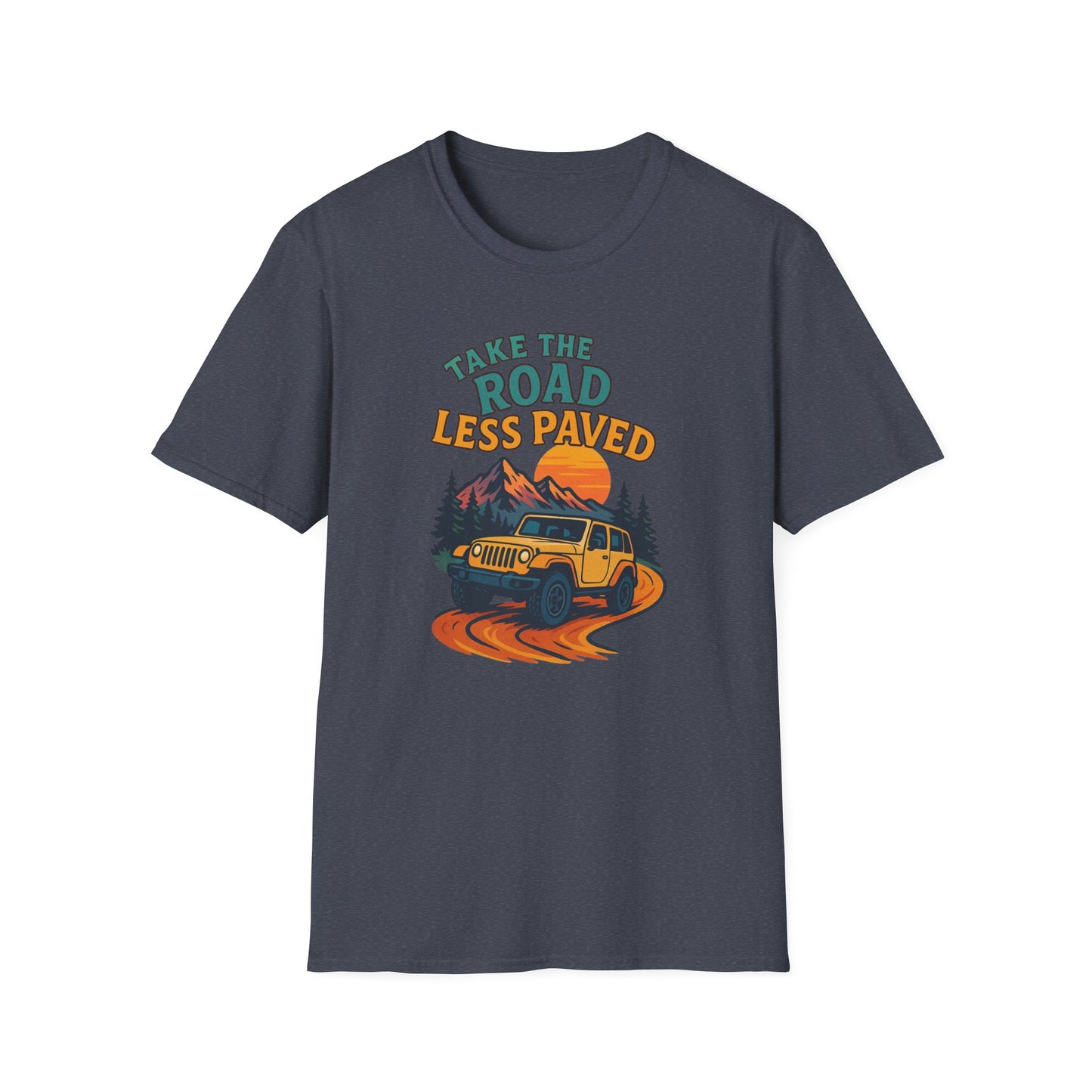 Take The Road Less Paved Colorful T-Shirt