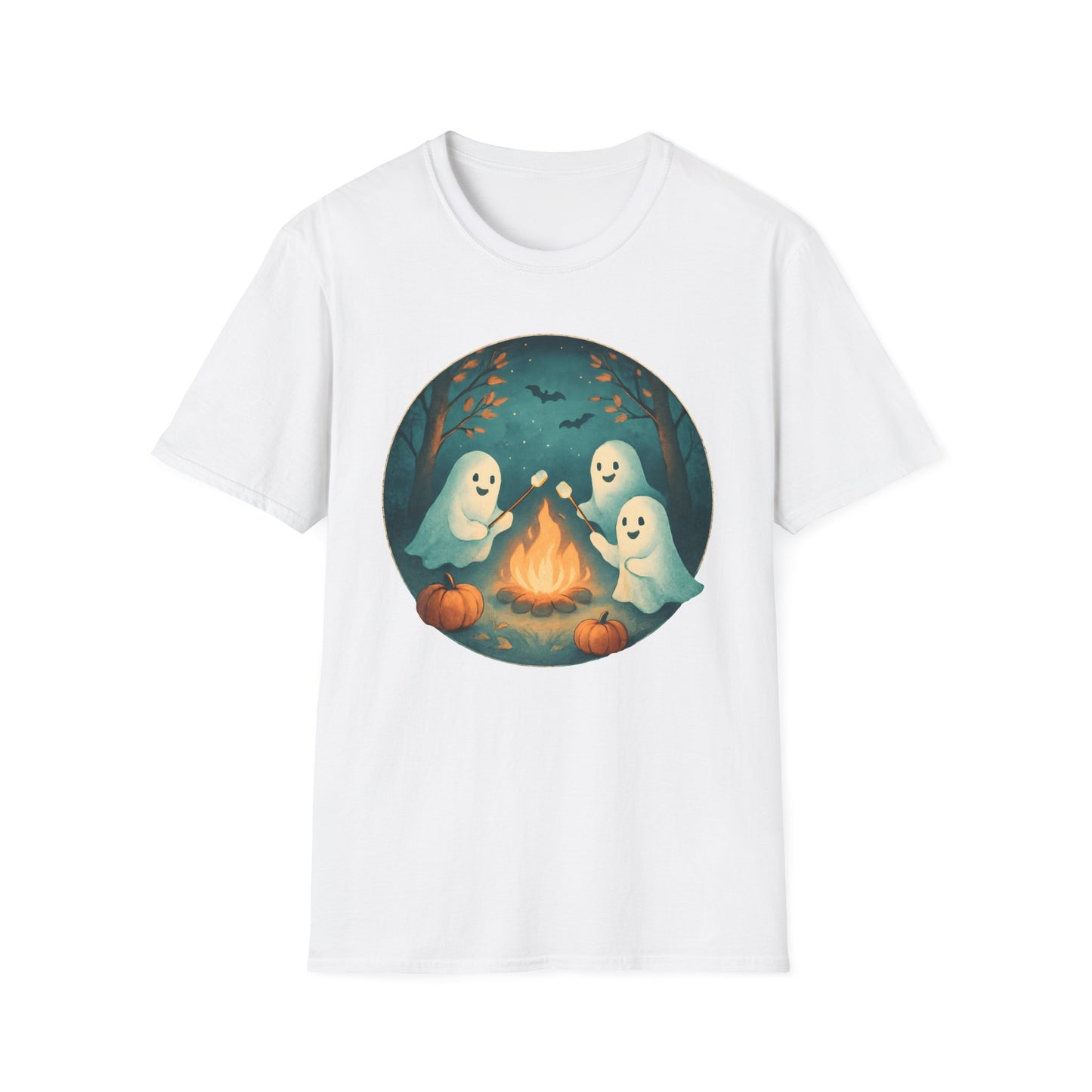 Cozy Ghosts By Campfire T-Shirt