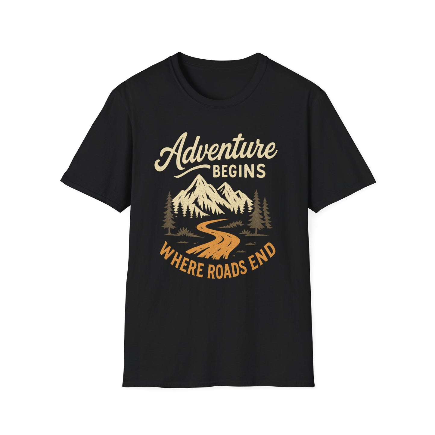 Adventure Begins Where Roads End T-Shirt