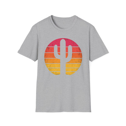Retro Sunset Cactus Silhouette T-Shirt