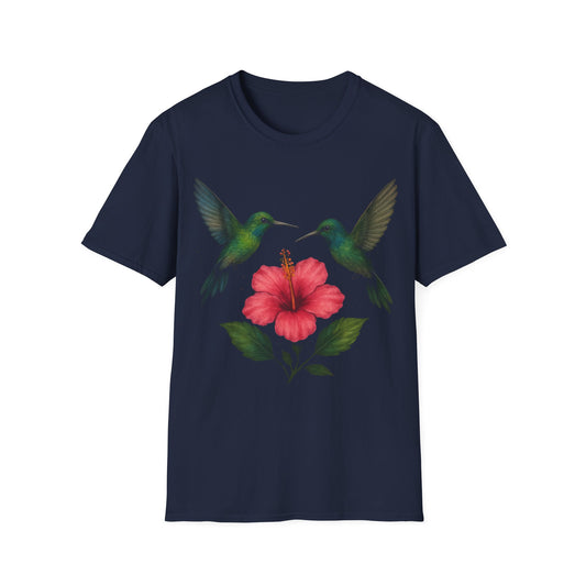 Hummingbirds With Hibiscus T-Shirt