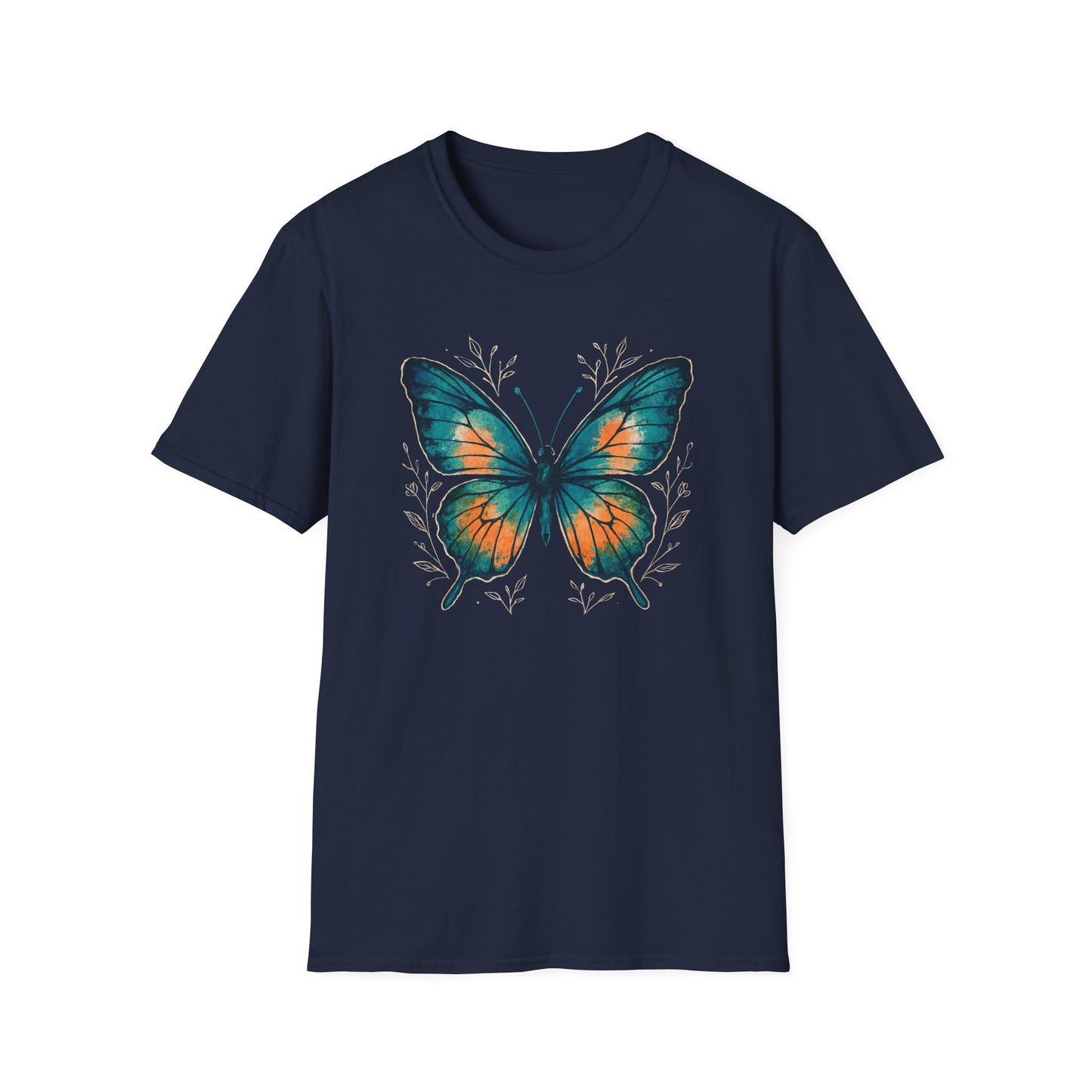Butterfly Floral Art T-Shirt