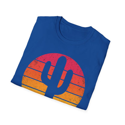 Retro Sunset Cactus Silhouette T-Shirt