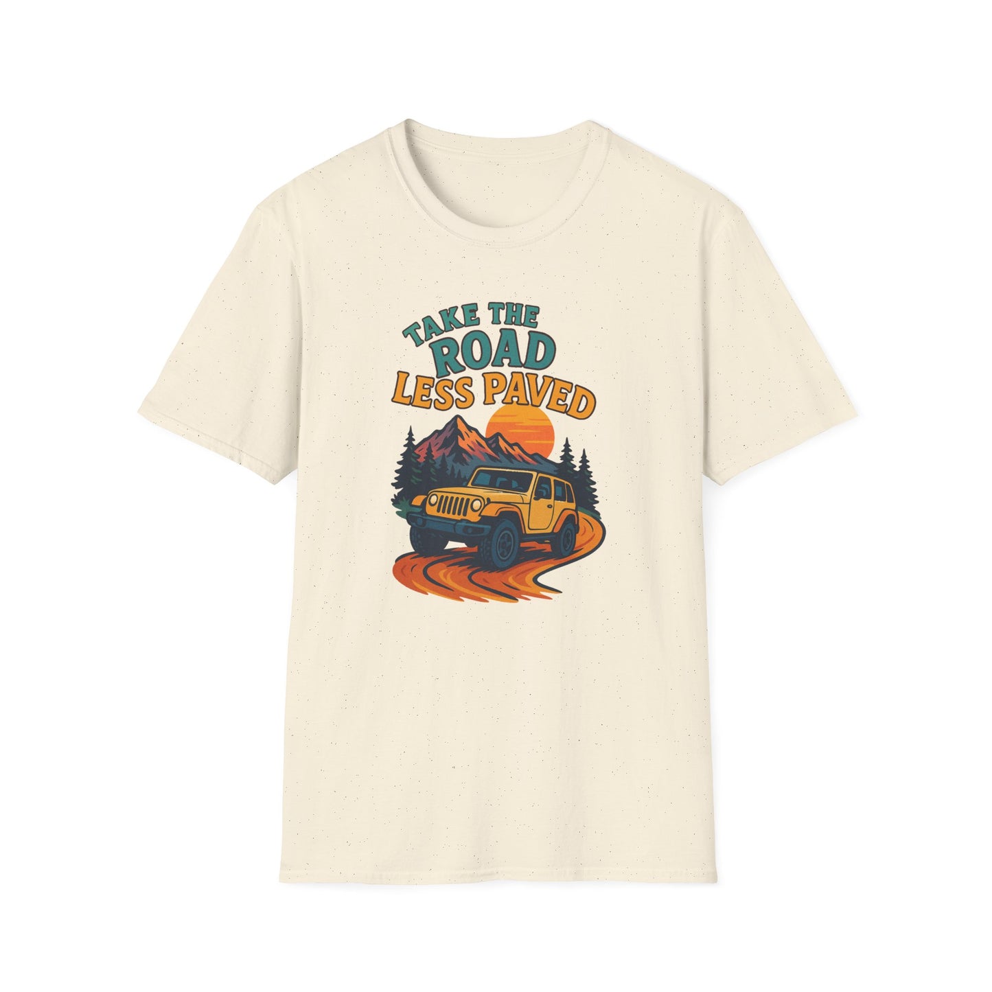 Take The Road Less Paved Colorful T-Shirt