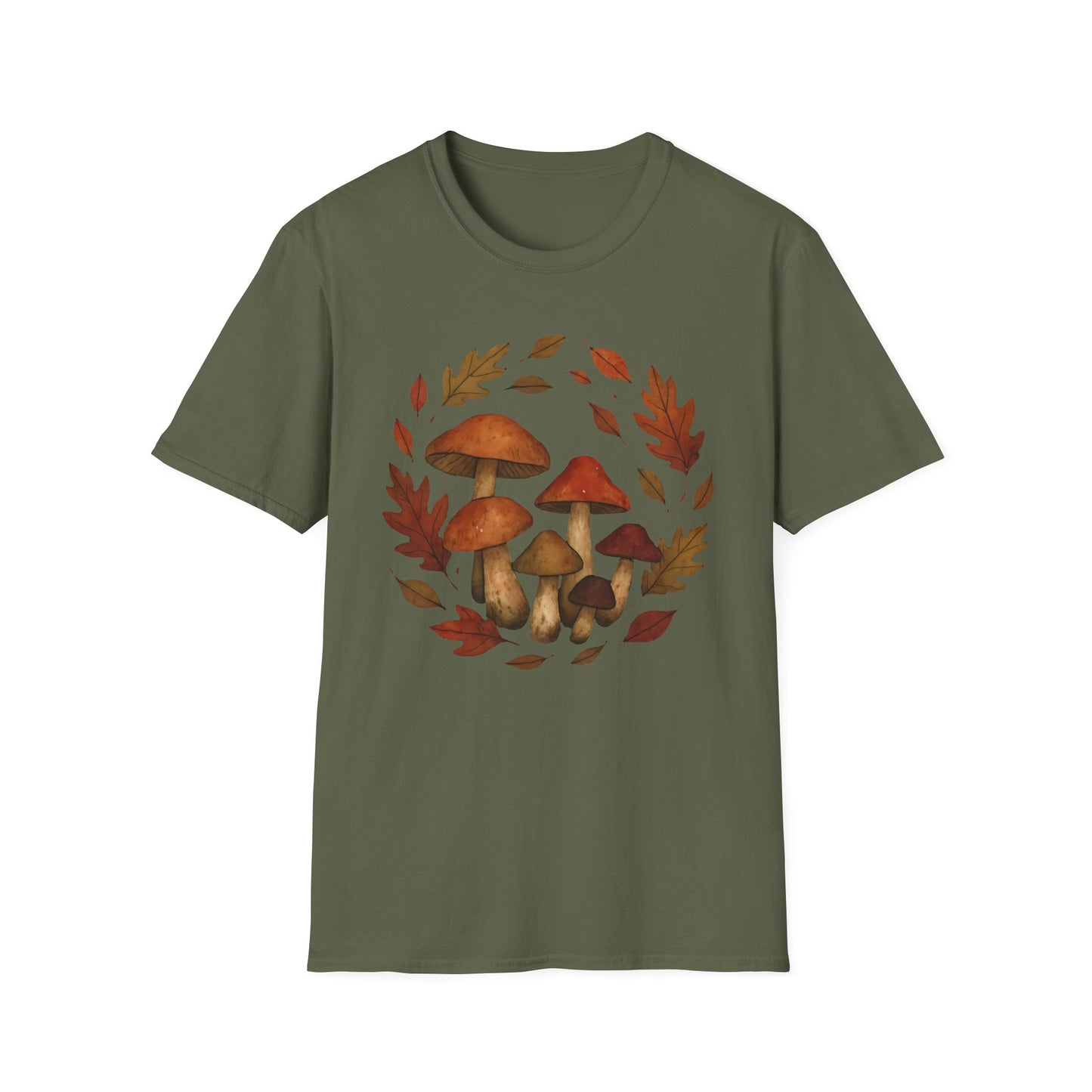 Autumn Leaves And Mushrooms T-Shirt