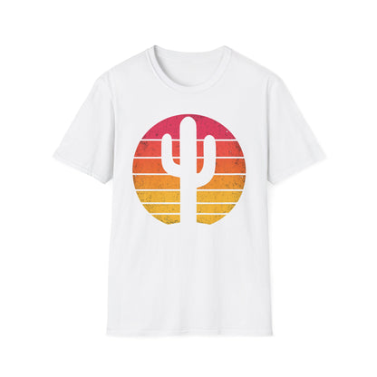 Retro Sunset Cactus Silhouette T-Shirt