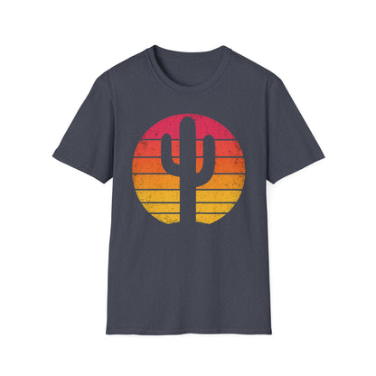 Retro Sunset Cactus Silhouette T-Shirt