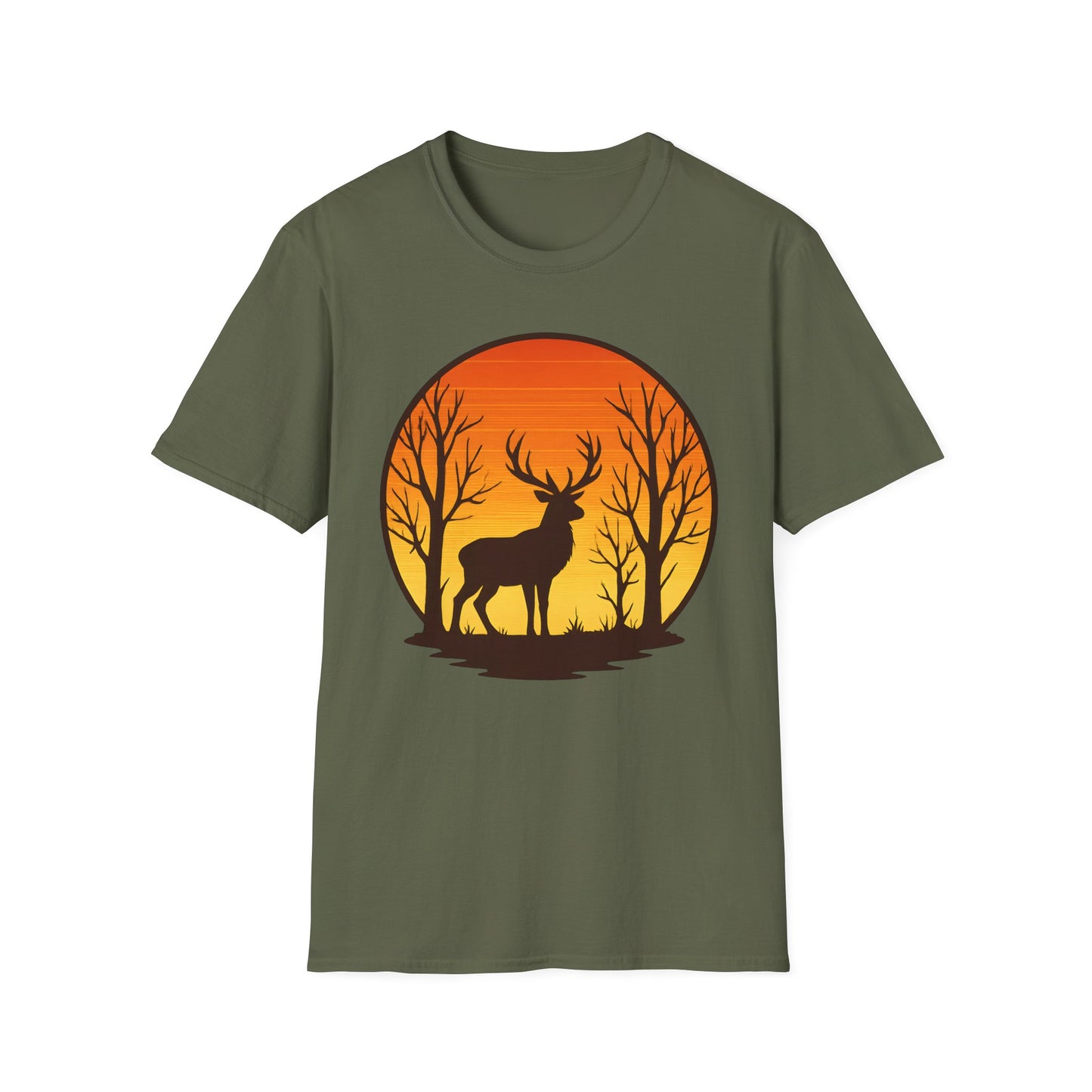 Deer At Dusk Silhouette T-Shirt